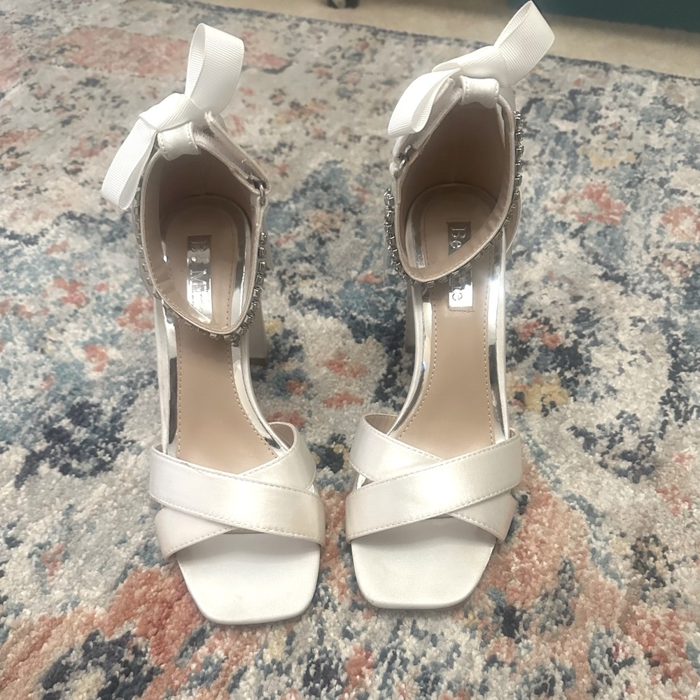 White Peep Toe Heels